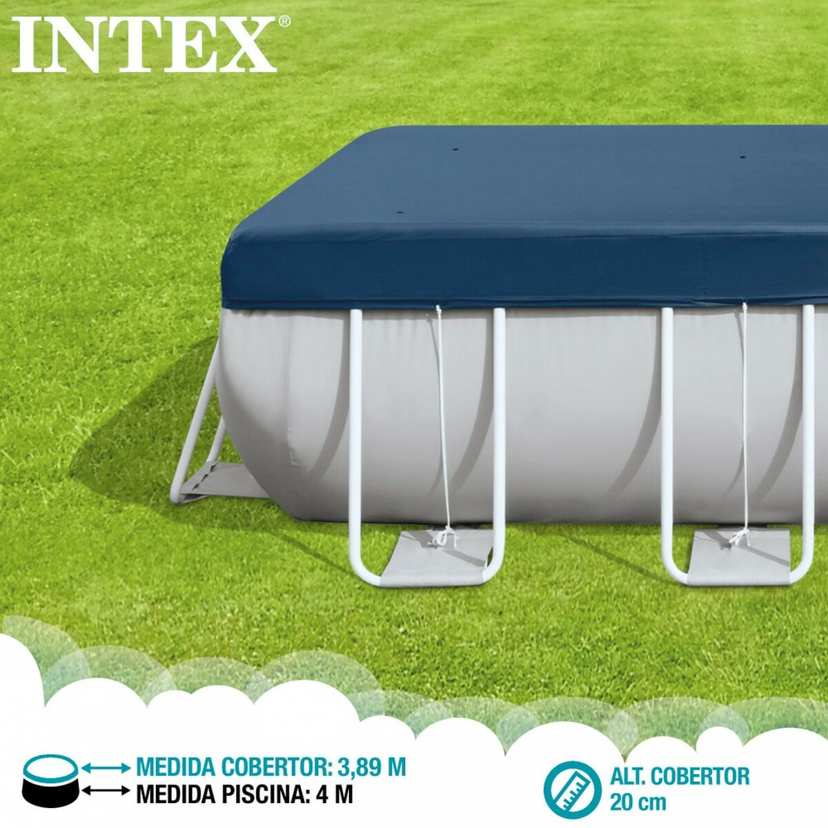Pool Cover Intex 28037 400 x 200 cm - 5