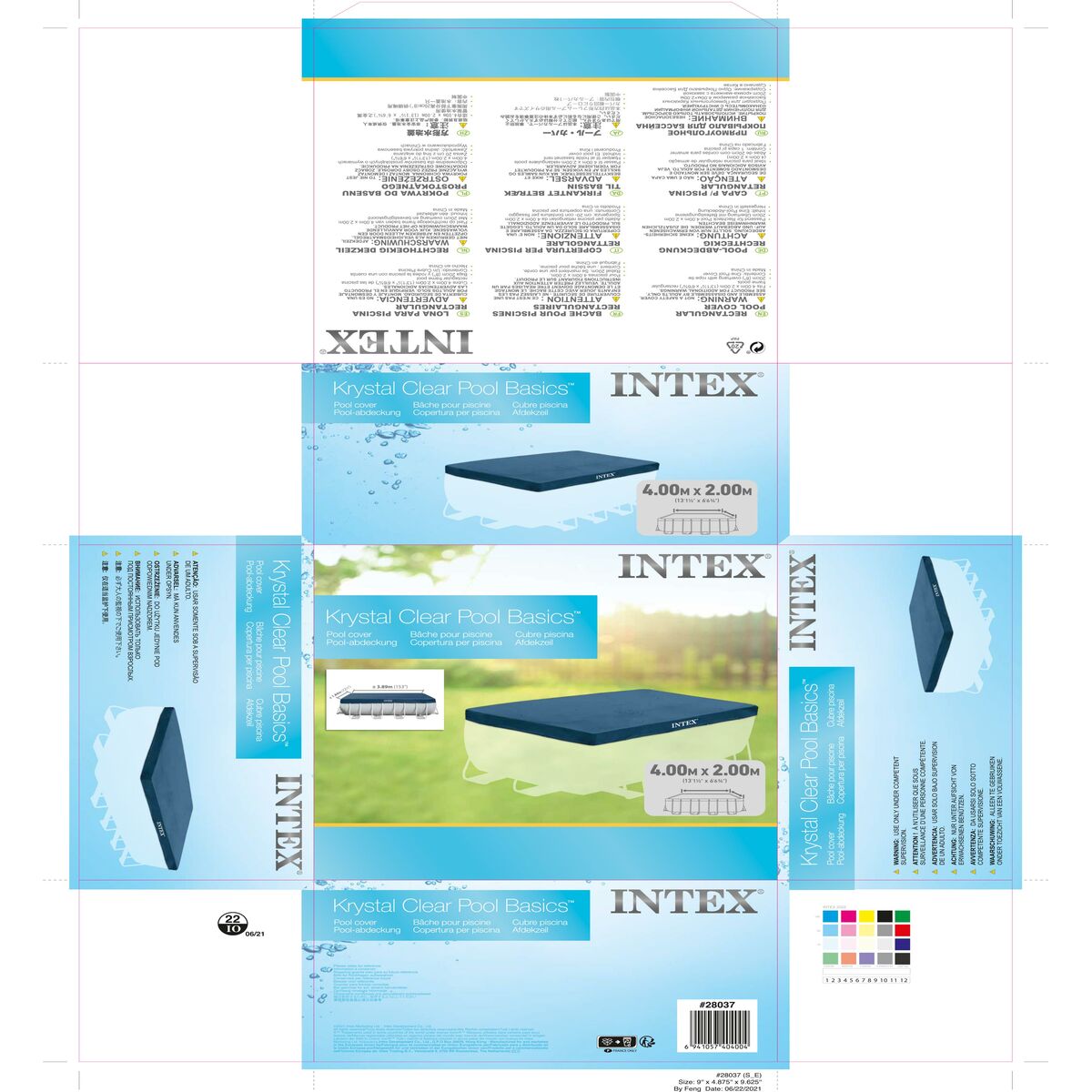 Pool Cover Intex 28037 400 x 200 cm - 15
