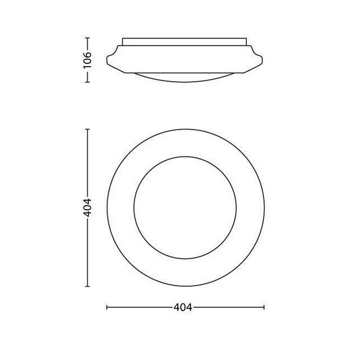 Taklampa LED Philips Cinnabar Vit Plast (40,4 x 10,6 cm) 20 W - 3