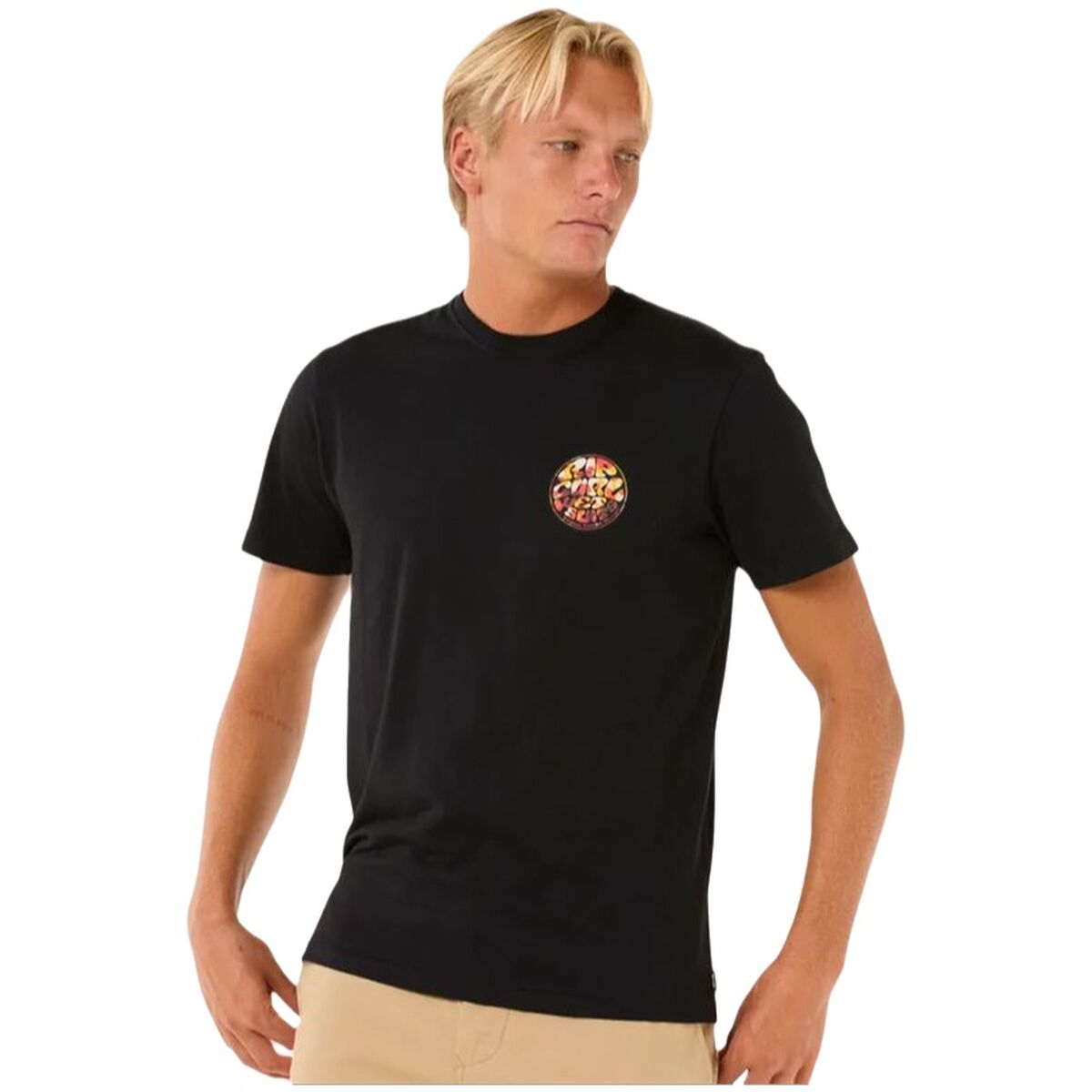 T-shirt med kortärm Herr Rip Curl Passage Tee Svart