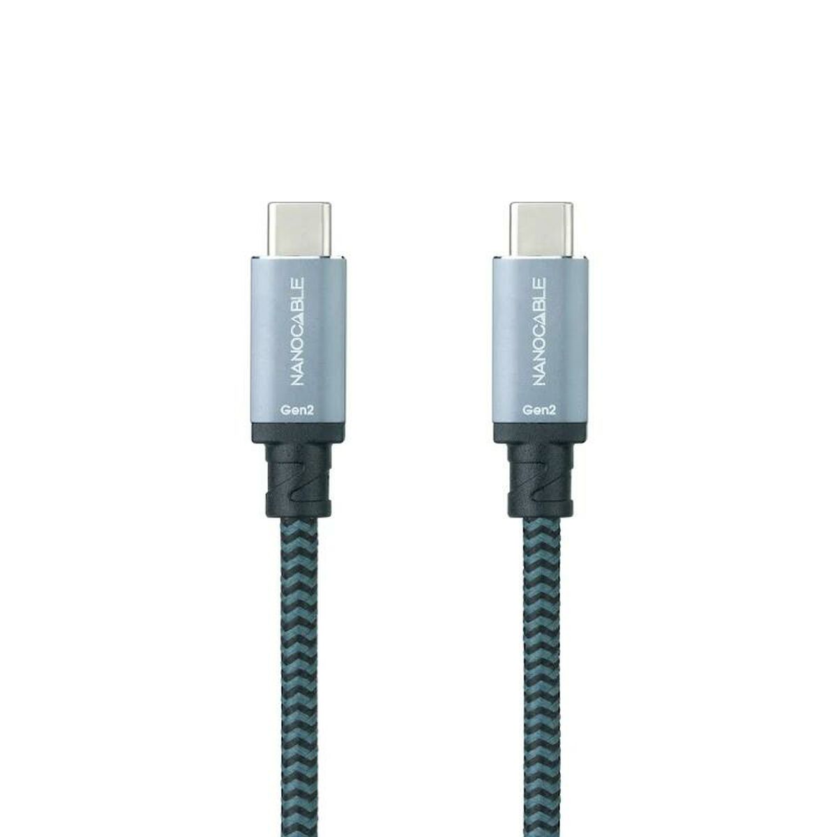 USB-C-kabel NANOCABLE 10.01.4101-COMB Grön 1 m (1 antal) - 2