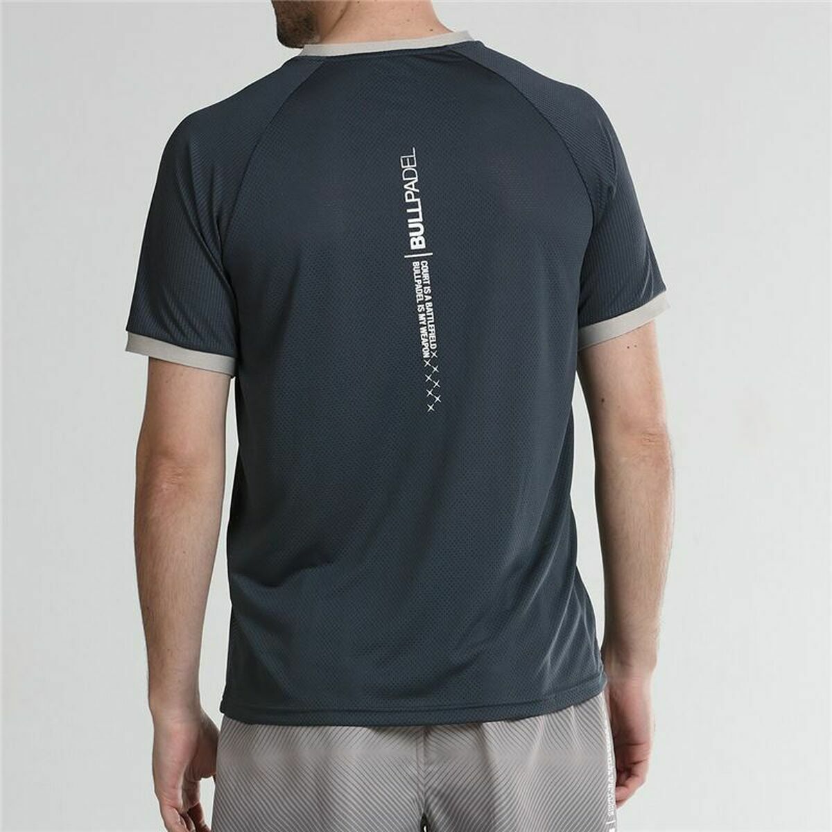 T-shirt med kortärm Herr Bullpadel Actua  Grå - 3