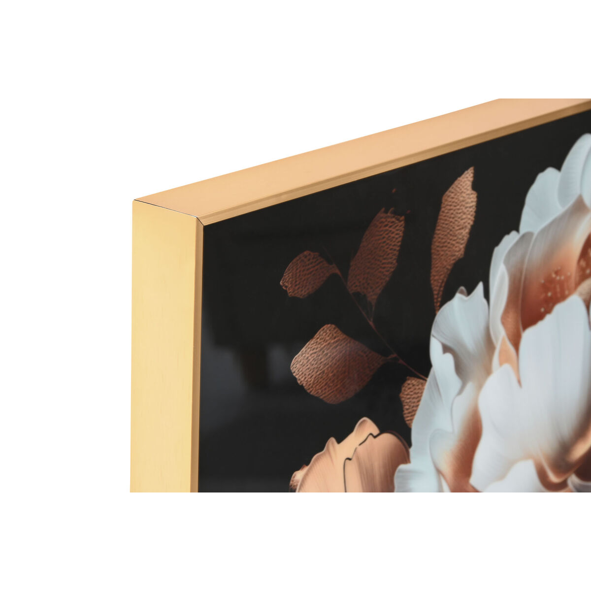 Tavla Home ESPRIT Aluminium Trä MDF 80 x 3,5 x 80 cm - 2