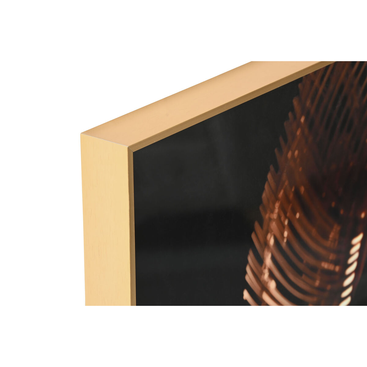 Tavla Home ESPRIT Aluminium Trä MDF 80 x 3,5 x 80 cm - 2
