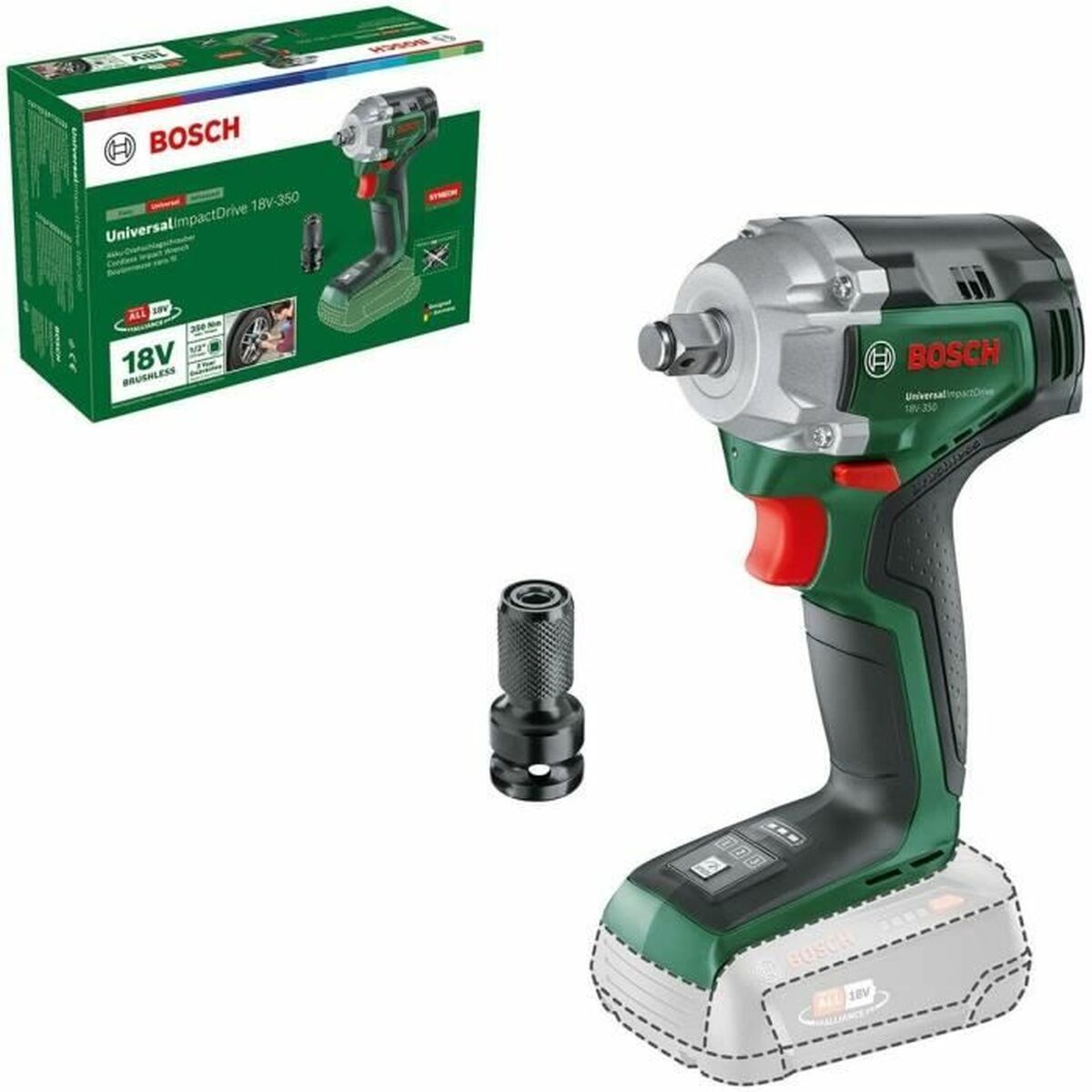 Elektrisk skruvmejsel BOSCH UniversalImpactDrive 18V-350 350 W
