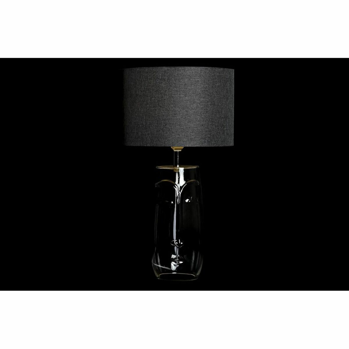 Bordslampa DKD Home Decor Glas Transparent Vit Ljusgrå 30 x 30 x 54 cm (2 antal) - 12