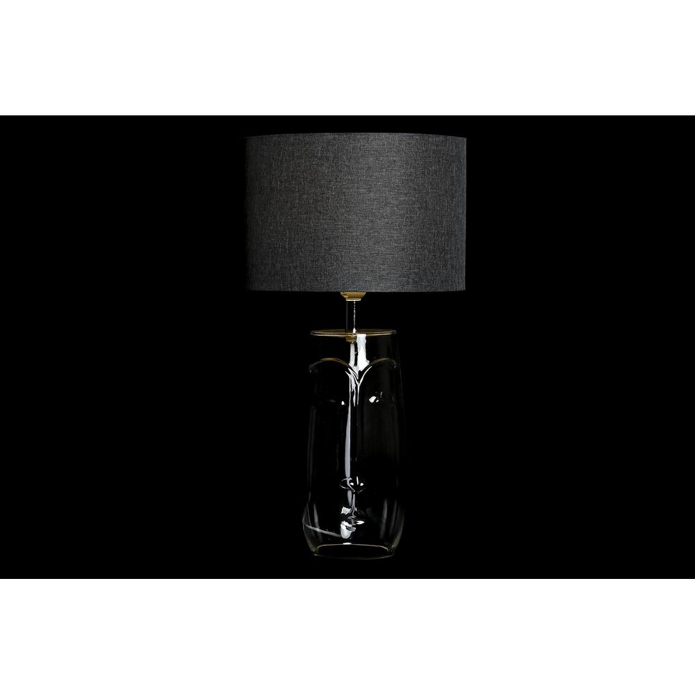 Bordslampa DKD Home Decor Glas Transparent Vit Ljusgrå 30 x 30 x 54 cm (2 antal) - 2