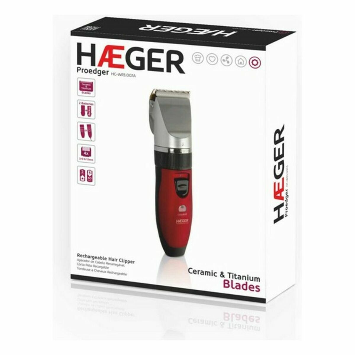 Hårtrimmer Haeger HC-WR3.007B - 2