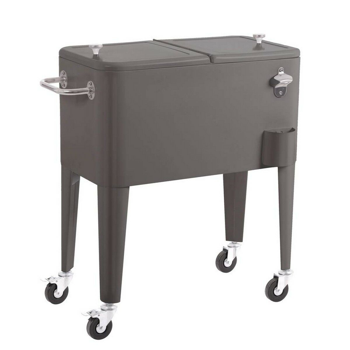 Bärbar kyl Fresh Grå Metall 74 x 43 x 80 cm