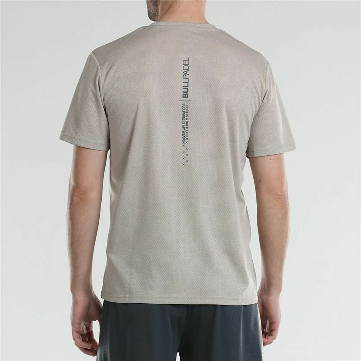 T-shirt med kortärm Herr Bullpadel Afile Grå - 8