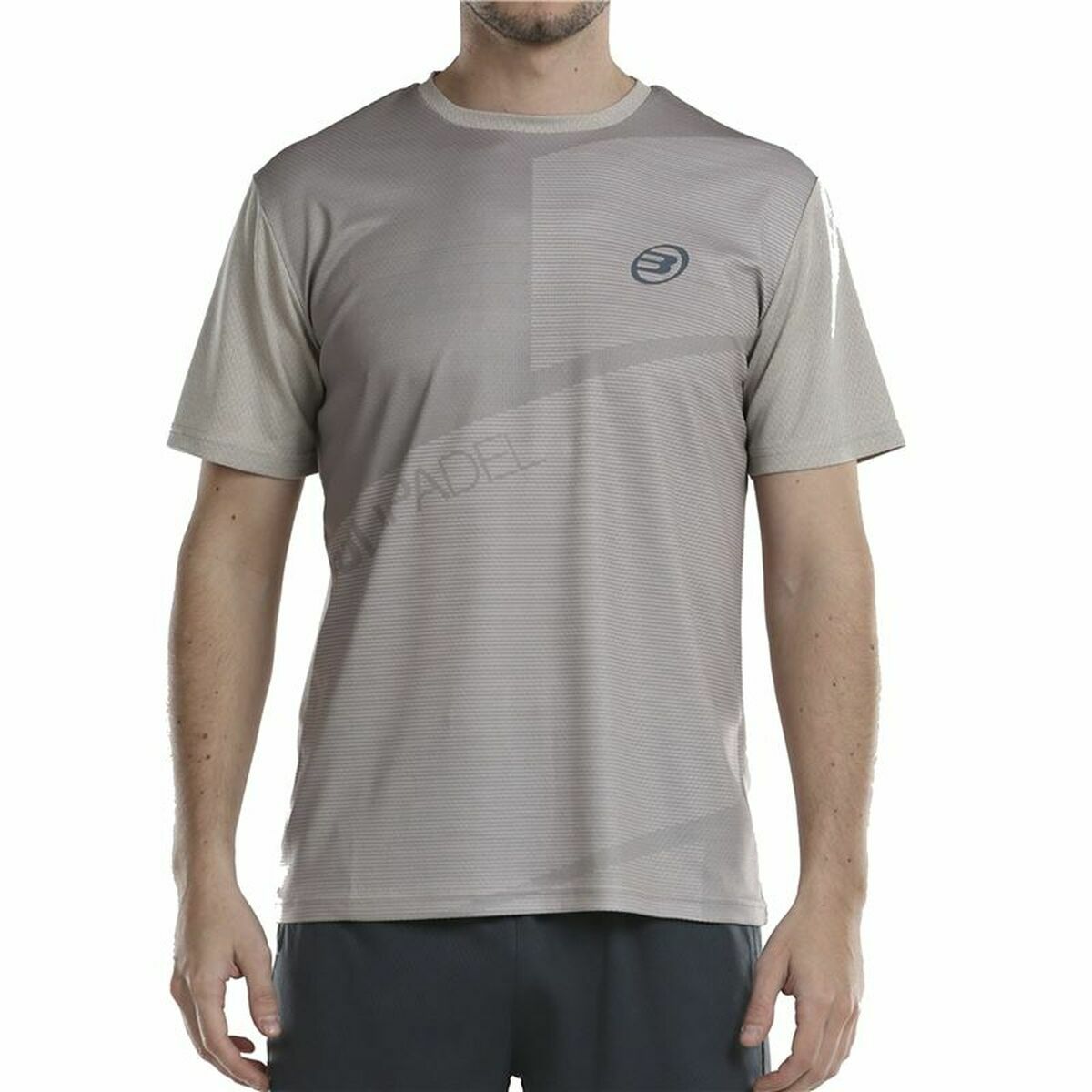 T-shirt med kortärm Herr Bullpadel Afile Grå - 2