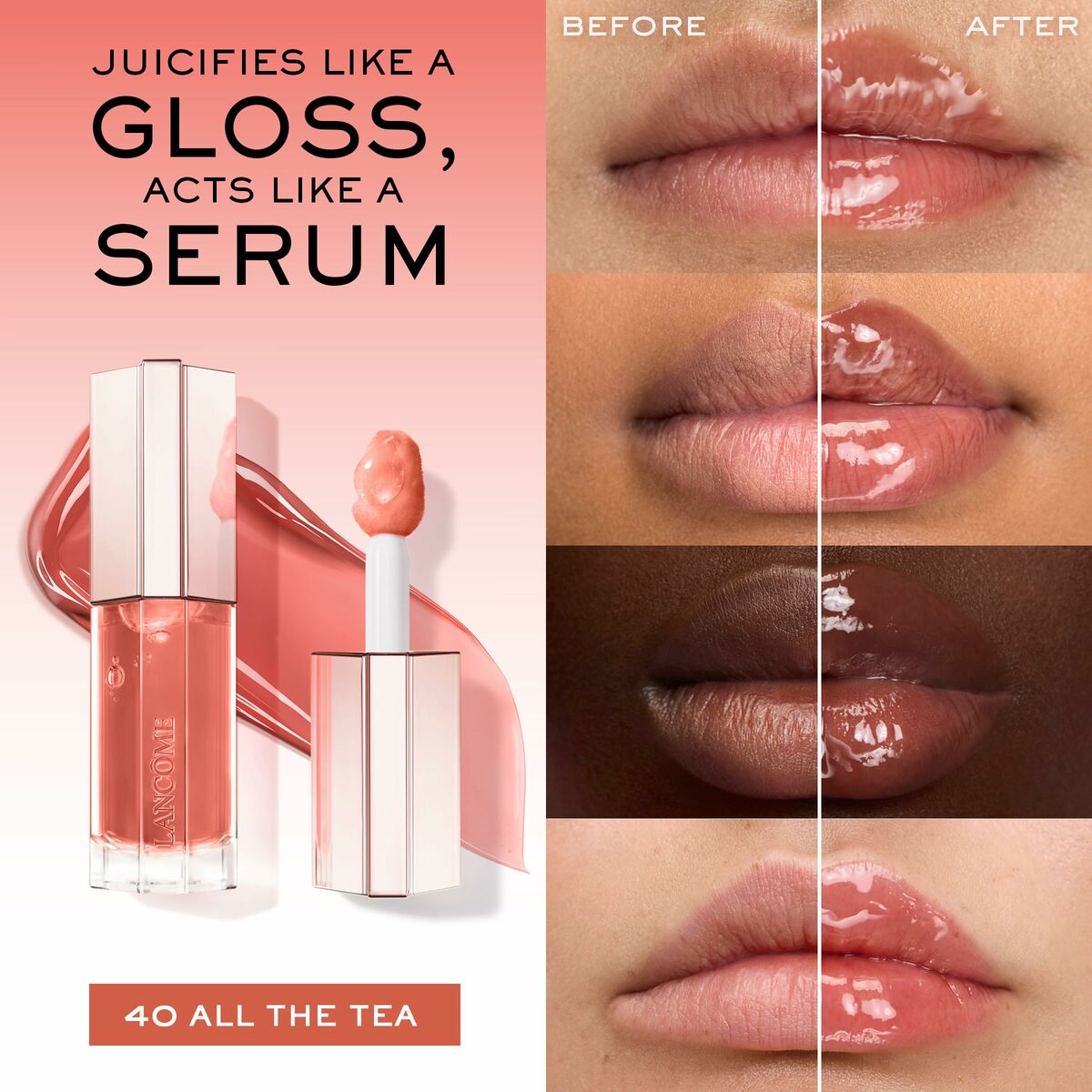 Läppstift Lancôme IDÔLE MAKE-UP Nº 40-All The Tea 9 ml - 2