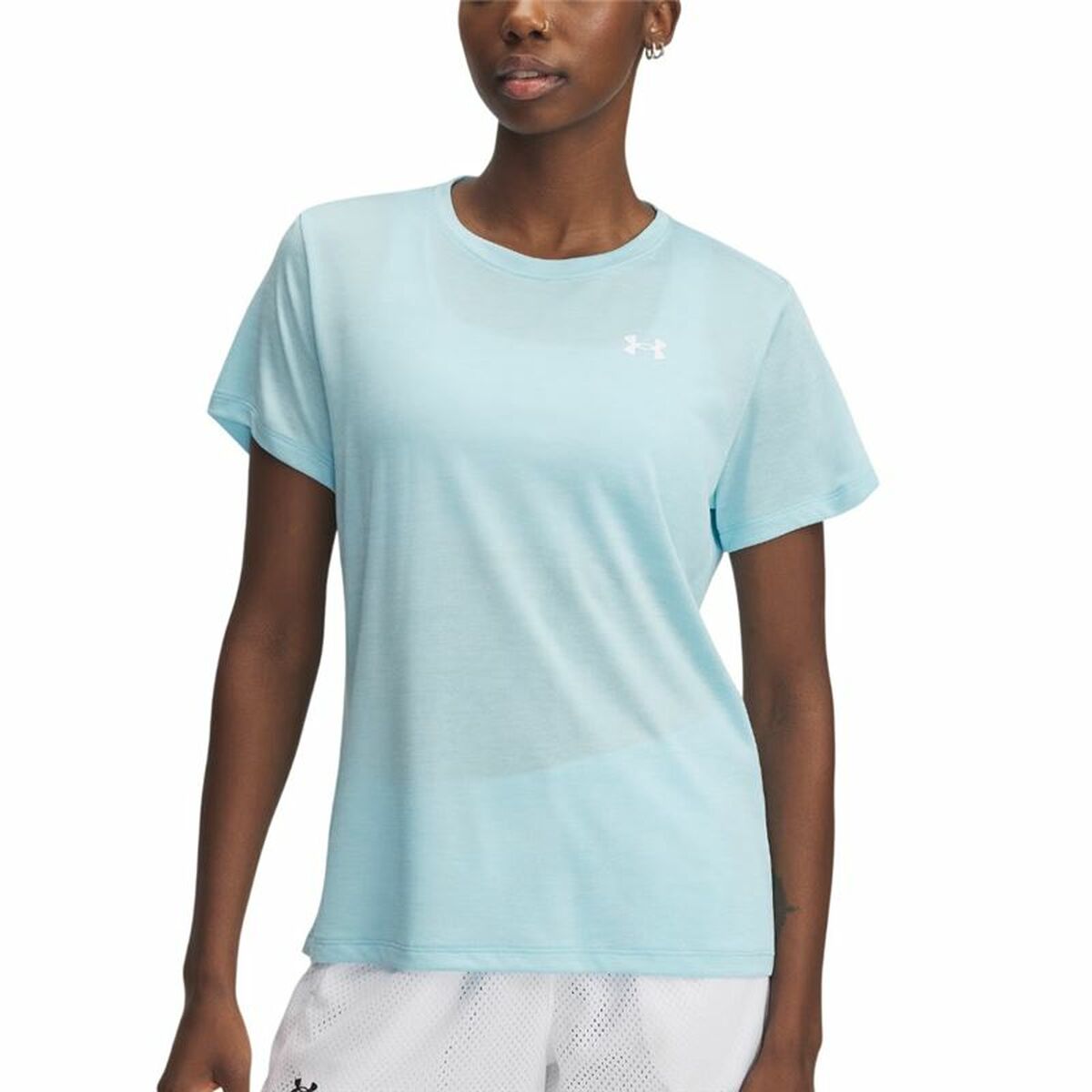 T-shirt med kortärm Dam Under Armour Tech Himmelsblå