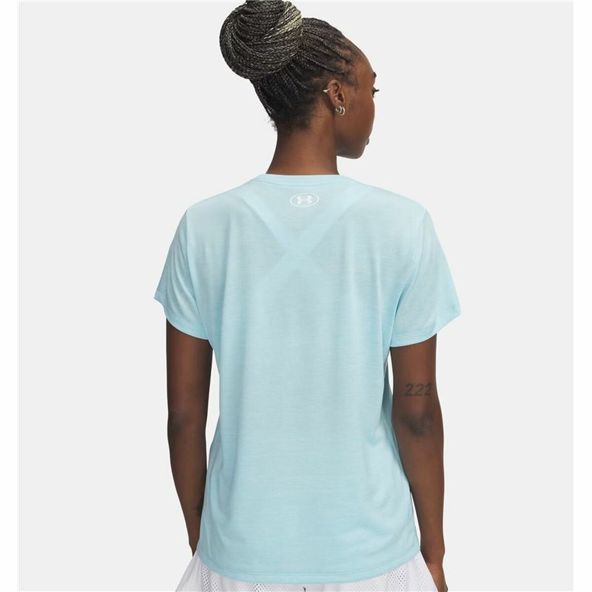 T-shirt med kortärm Dam Under Armour Tech Himmelsblå - 2