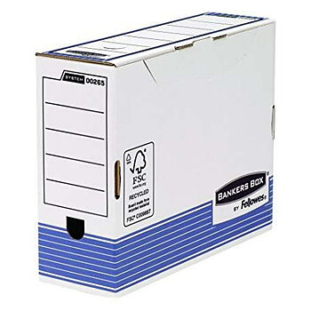 Filbox Fellowes Blå 10 antal Vit A4