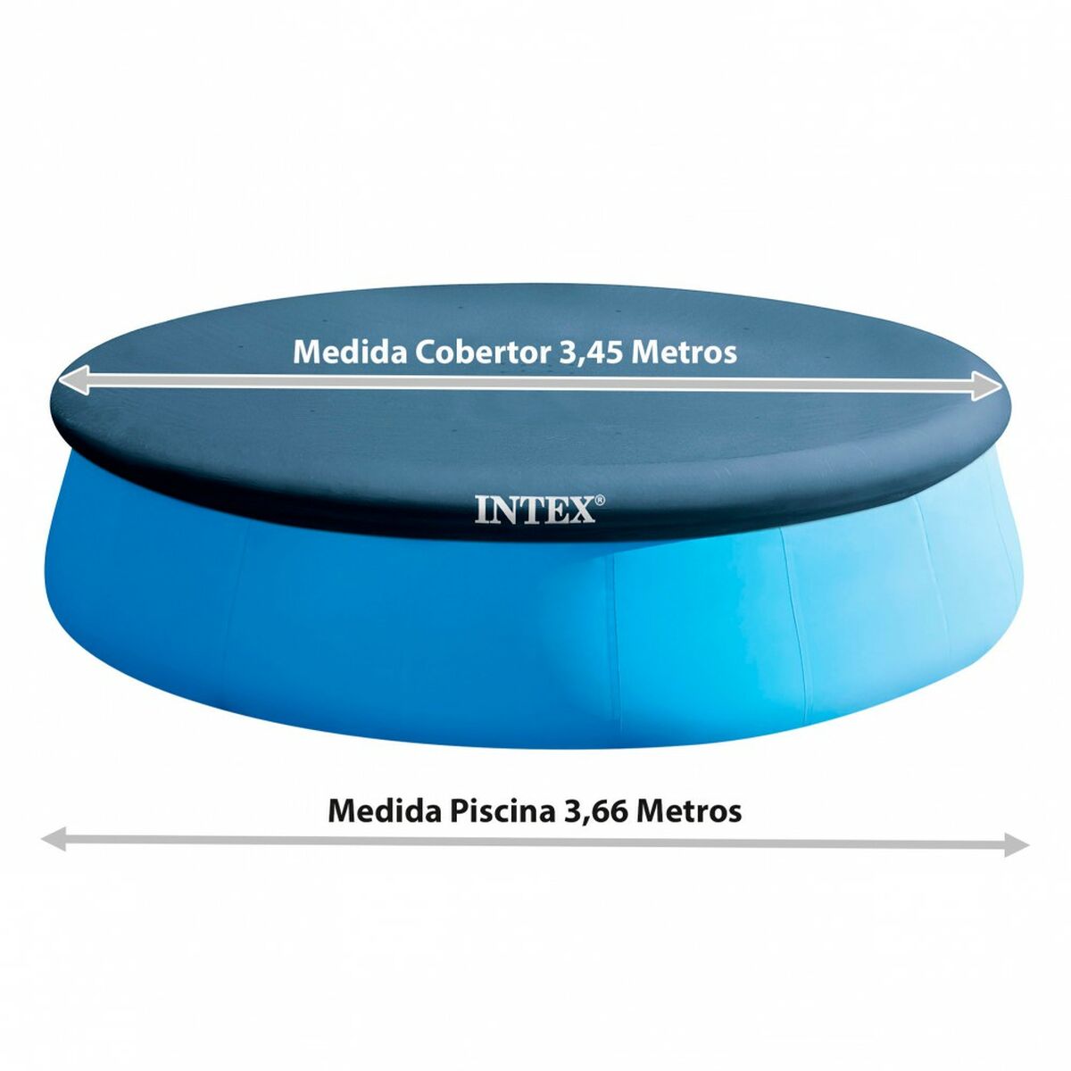 Pool Cover Intex 28022 EASY SET 366 x 20 x 366 cm - 3