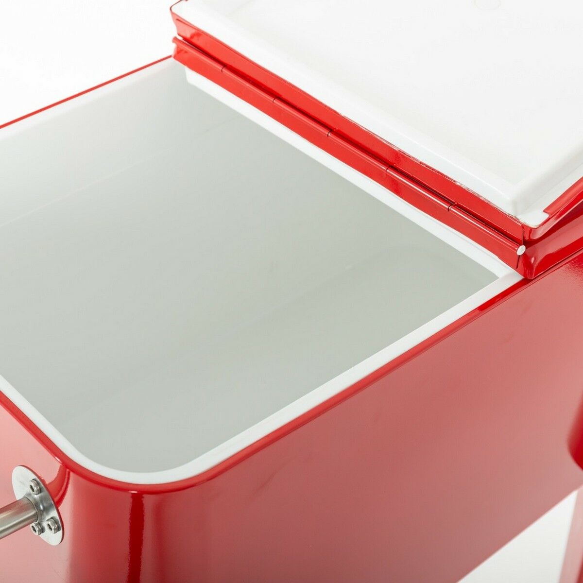Bärbar kyl Fresh Röd Metall 74 x 43 x 80 cm - 6