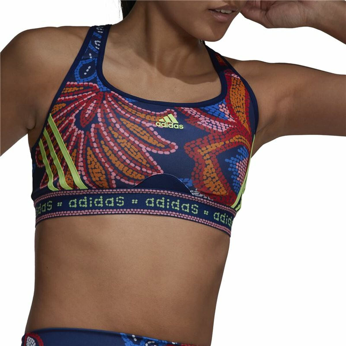 Sport-BH Adidas Farm Rio Marinblå - 6