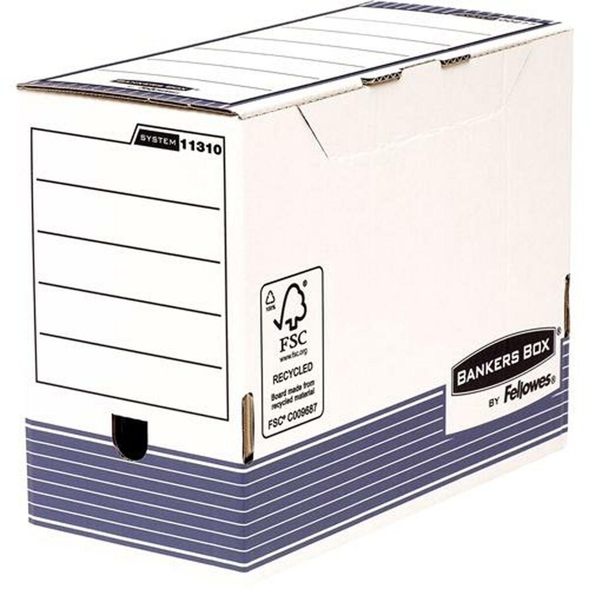 Filbox Fellowes 10 antal Blå Vit A4 - 2
