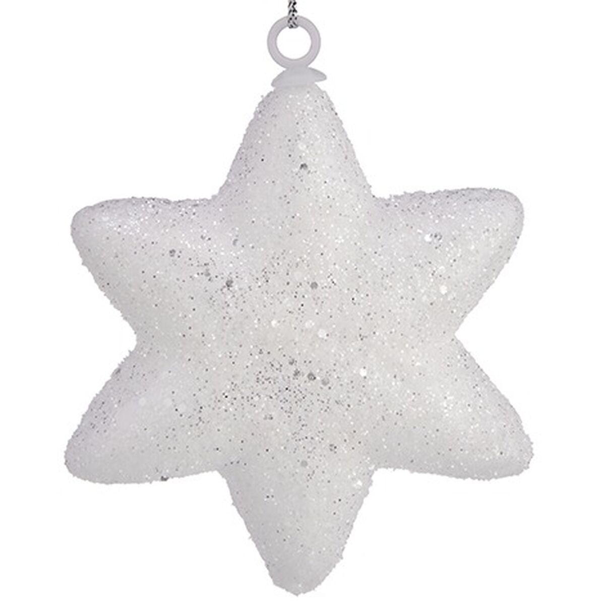 Juldekorationer Stjärna Vit 6,5 x 6,5 x 2 cm (24 antal) - 2