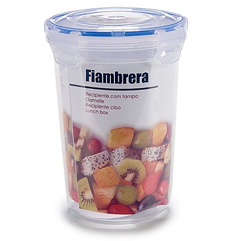 Hermetisk matlåda Cylinder Transparent Plast 1,2 L 13 x 17 x 13 cm (18 antal)