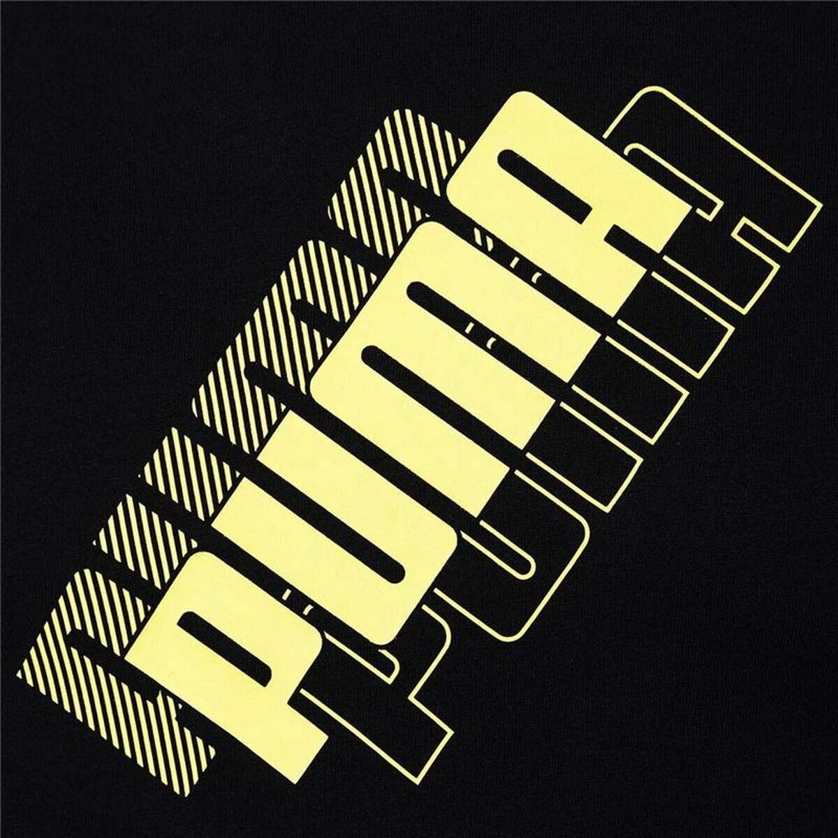 T-shirt med kortärm Barn Puma Power Logo Svart - 3