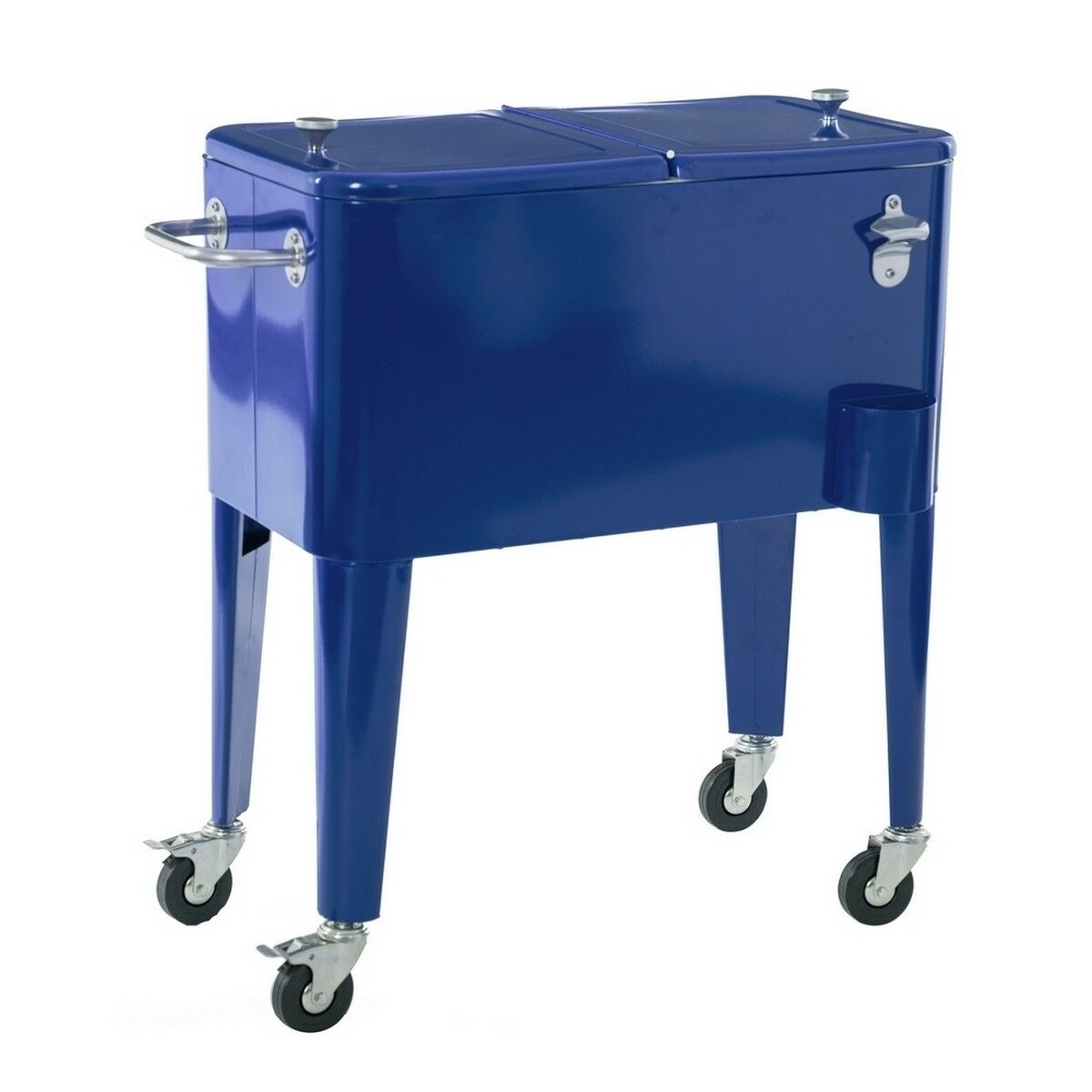 Bärbar kyl Fresh Koboltblått Metall 74 x 43 x 80 cm