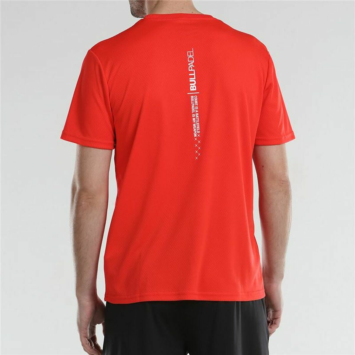 T-shirt med kortärm Herr Bullpadel Afile Röd - 5