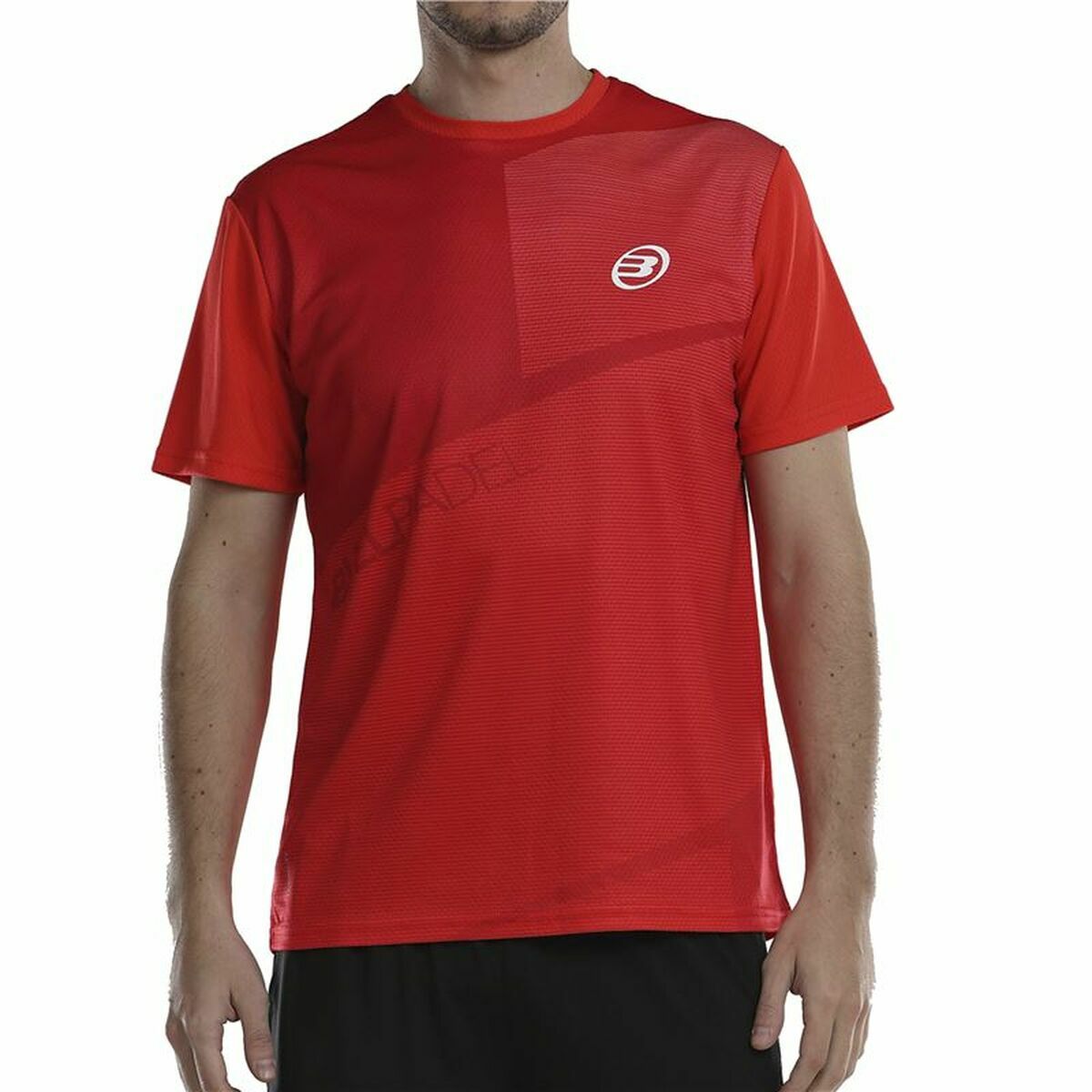 T-shirt med kortärm Herr Bullpadel Afile Röd - 4