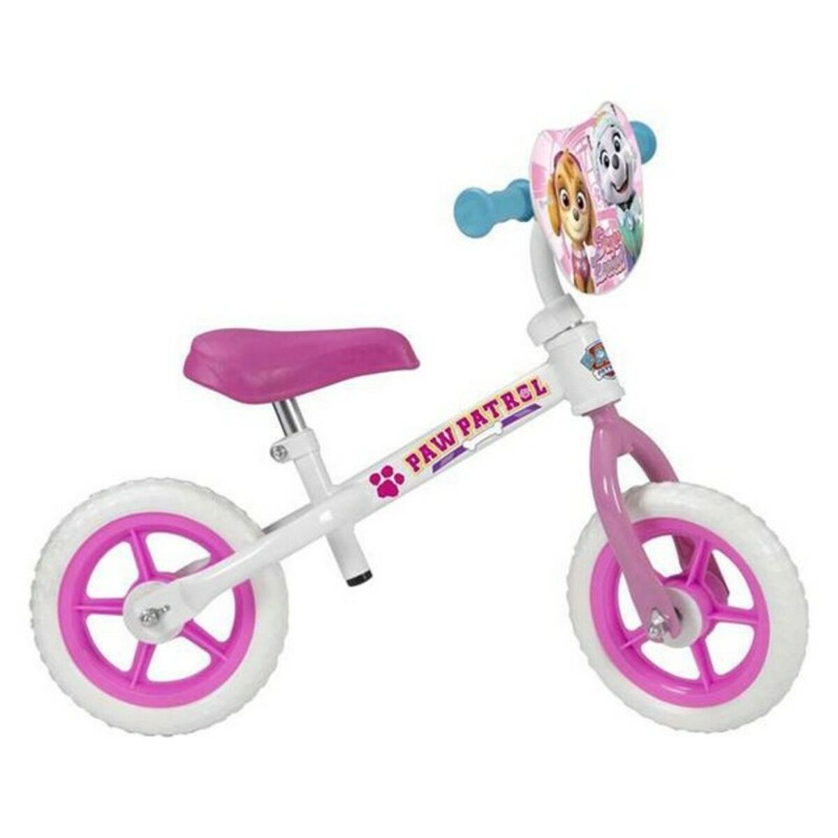 Barncykel Paw Patrol 10" The Paw Patrol Vit Rosa