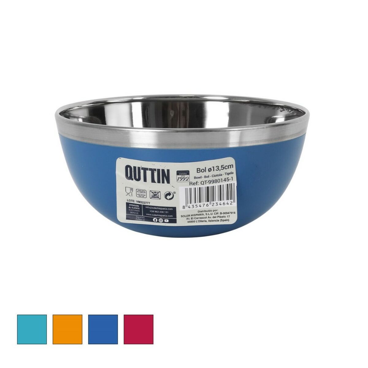 Skål Quttin Stål Ø 13 x 6 cm (24 antal) - 2