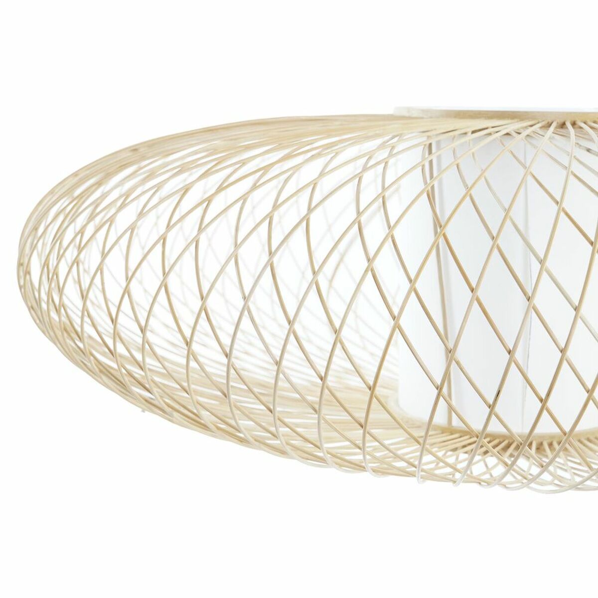 Lampskärm DKD Home Decor Polyester Bambu (62 x 62 x 20 cm) - 9
