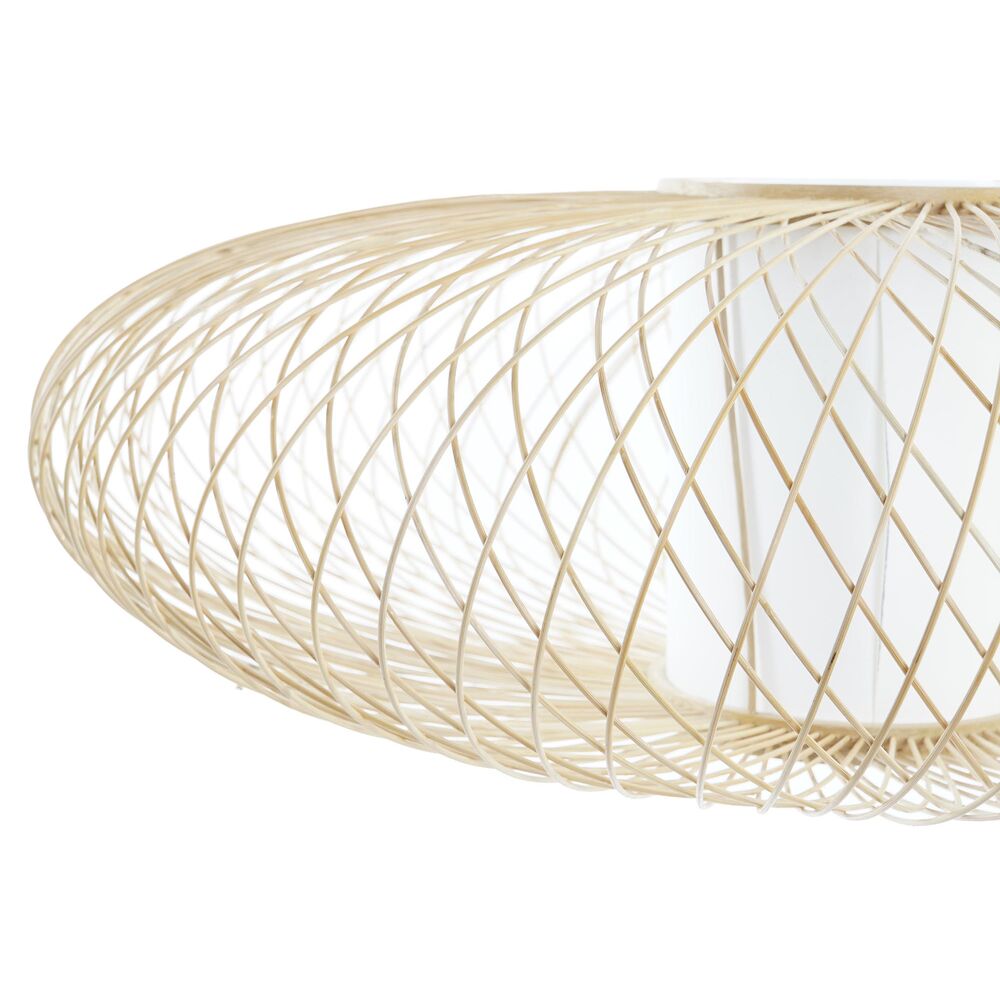 Lampskärm DKD Home Decor Polyester Bambu (62 x 62 x 20 cm) - 2