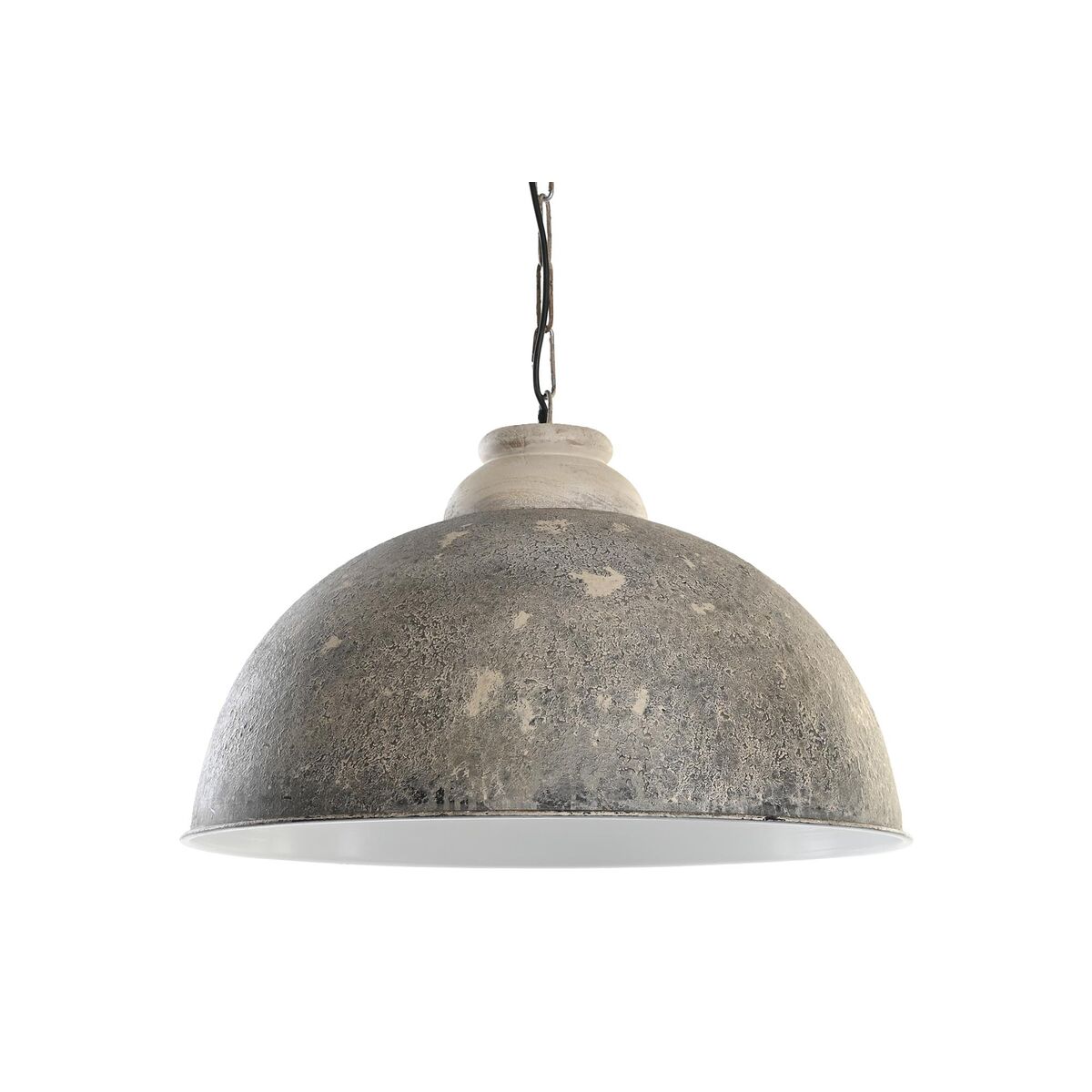Taklampa DKD Home Decor Svart Grå Trä Metall 50 W 61 x 61 x 37 cm