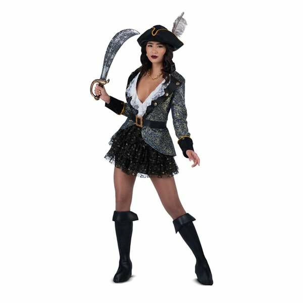Maskeraddräkt vuxna My Other Me 5 Delar Kvinnlig sexig pirat - 3
