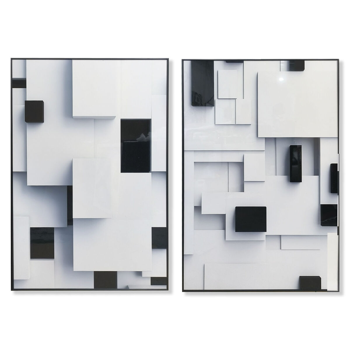 Tavla Home ESPRIT Aluminium Trä MDF 80 x 3,5 x 120 cm