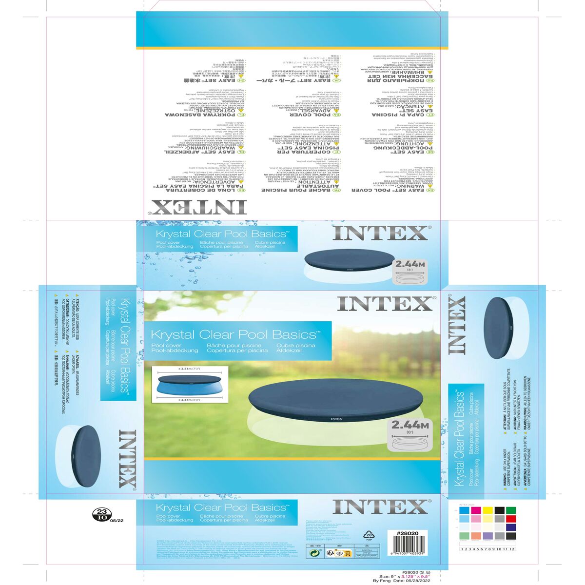Pool Cover Intex 28020 EASY SEY 221 x 30 x 221 cm - 16