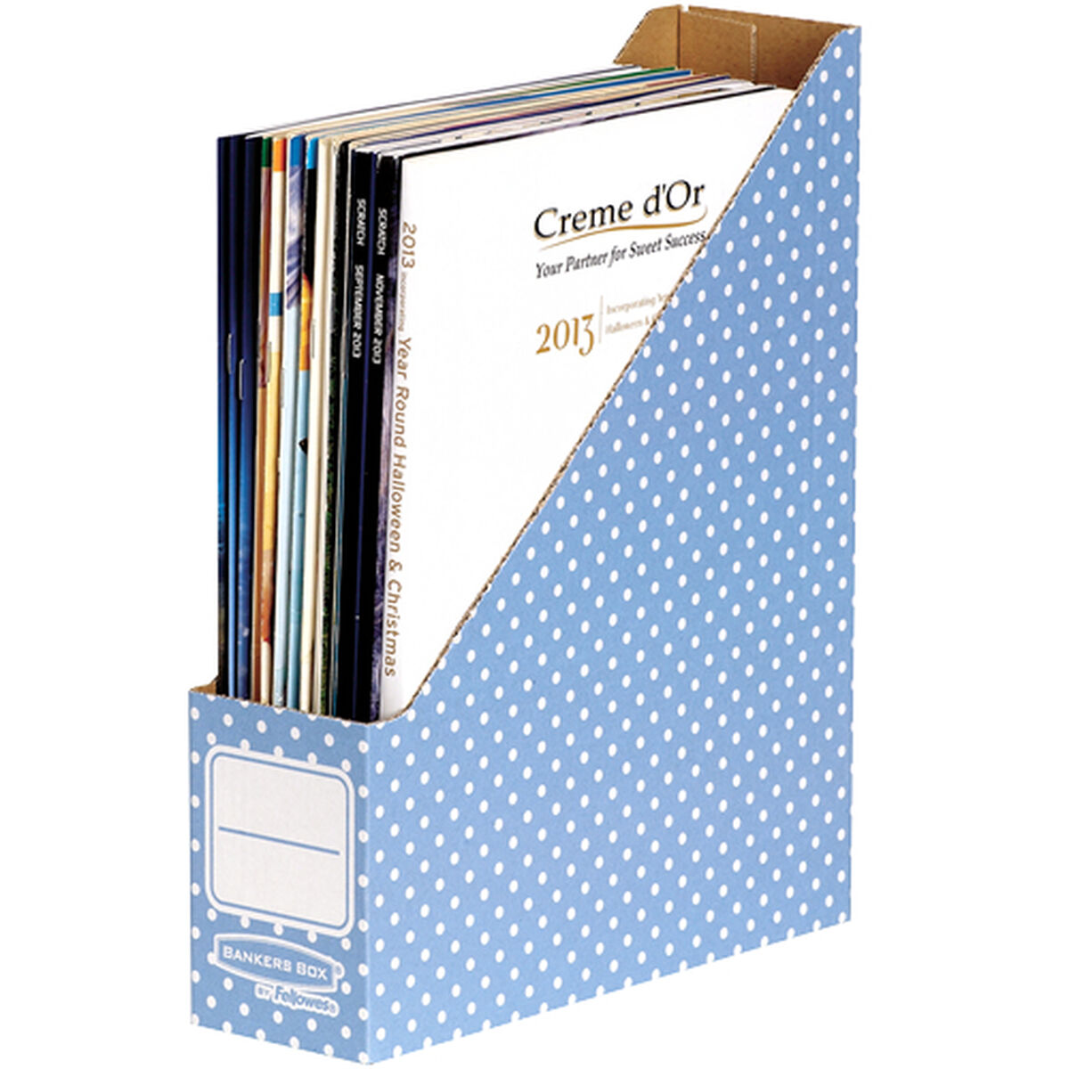 Tidningsställ Fellowes 4482101 Blå A4 Återvunnen kartong 10 Delar 7,8 x 31,1 x 25,8 cm - 3