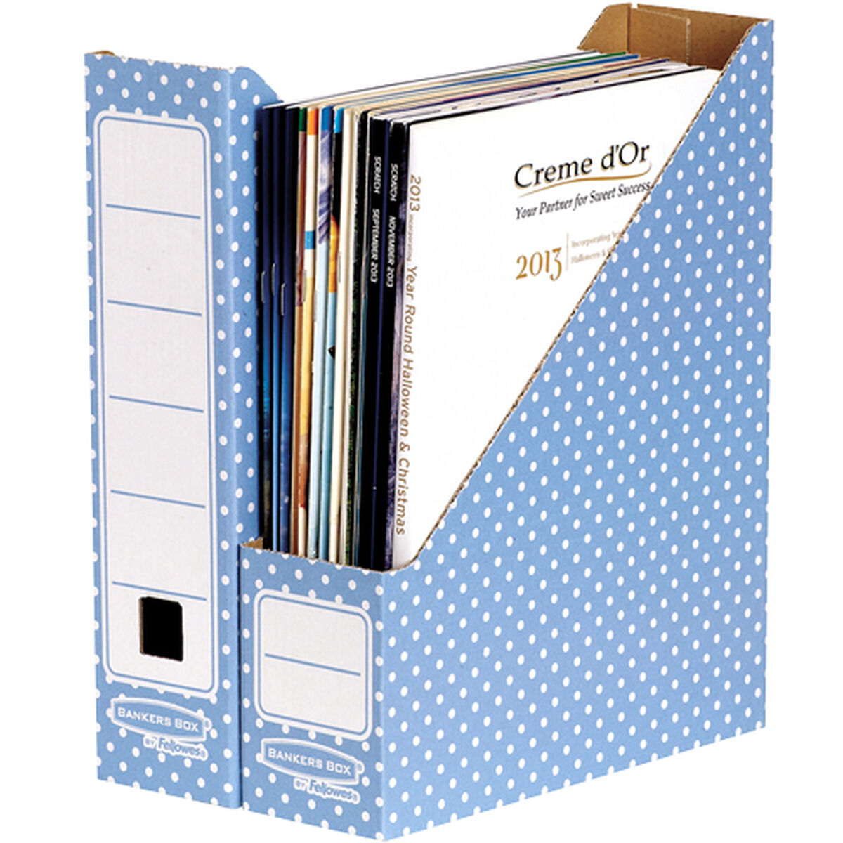 Tidningsställ Fellowes 4482101 Blå A4 Återvunnen kartong 10 Delar 7,8 x 31,1 x 25,8 cm - 4