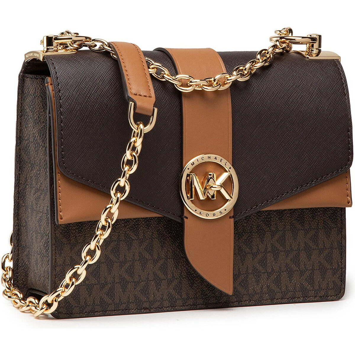 Axelväska Michael Kors GREENWICH Brun 21 x 17 x 7 cm