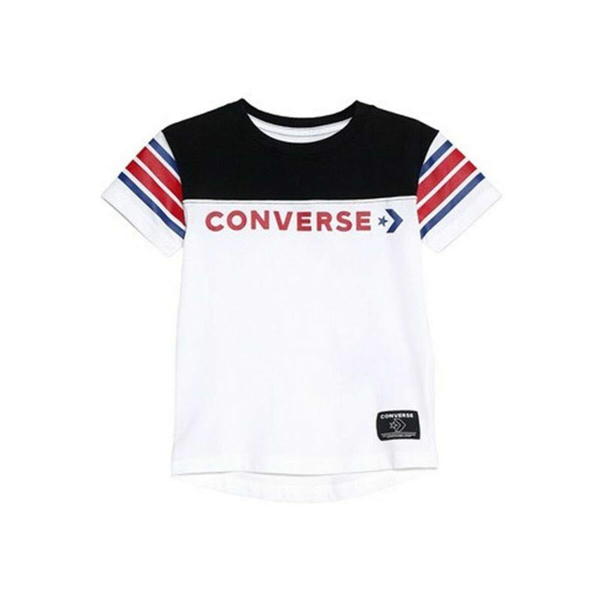 Barn T-shirt med kortärm Converse Retro Sport Vit - 2
