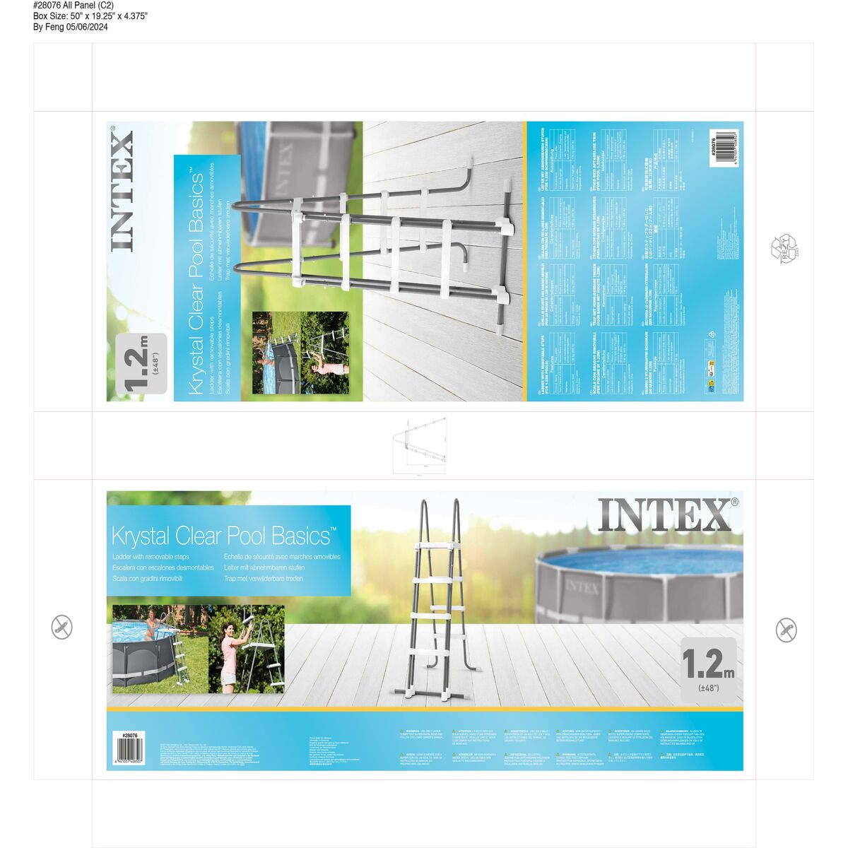 Trappa för poolen Intex 28076 122 cm - 8