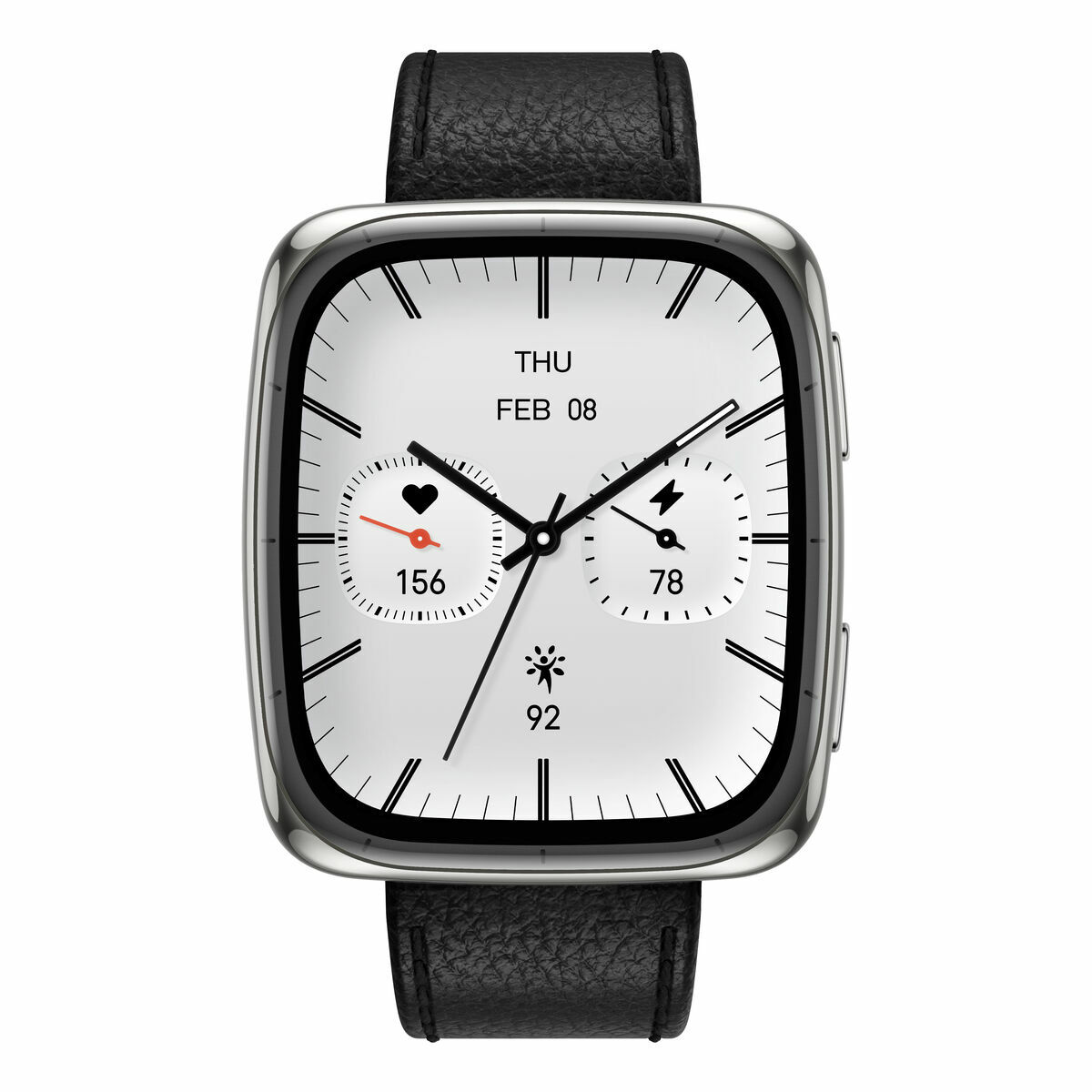 Smartklocka Amazfit ACTIVE 2 SQUARE Svart Stål 1,75" - 2