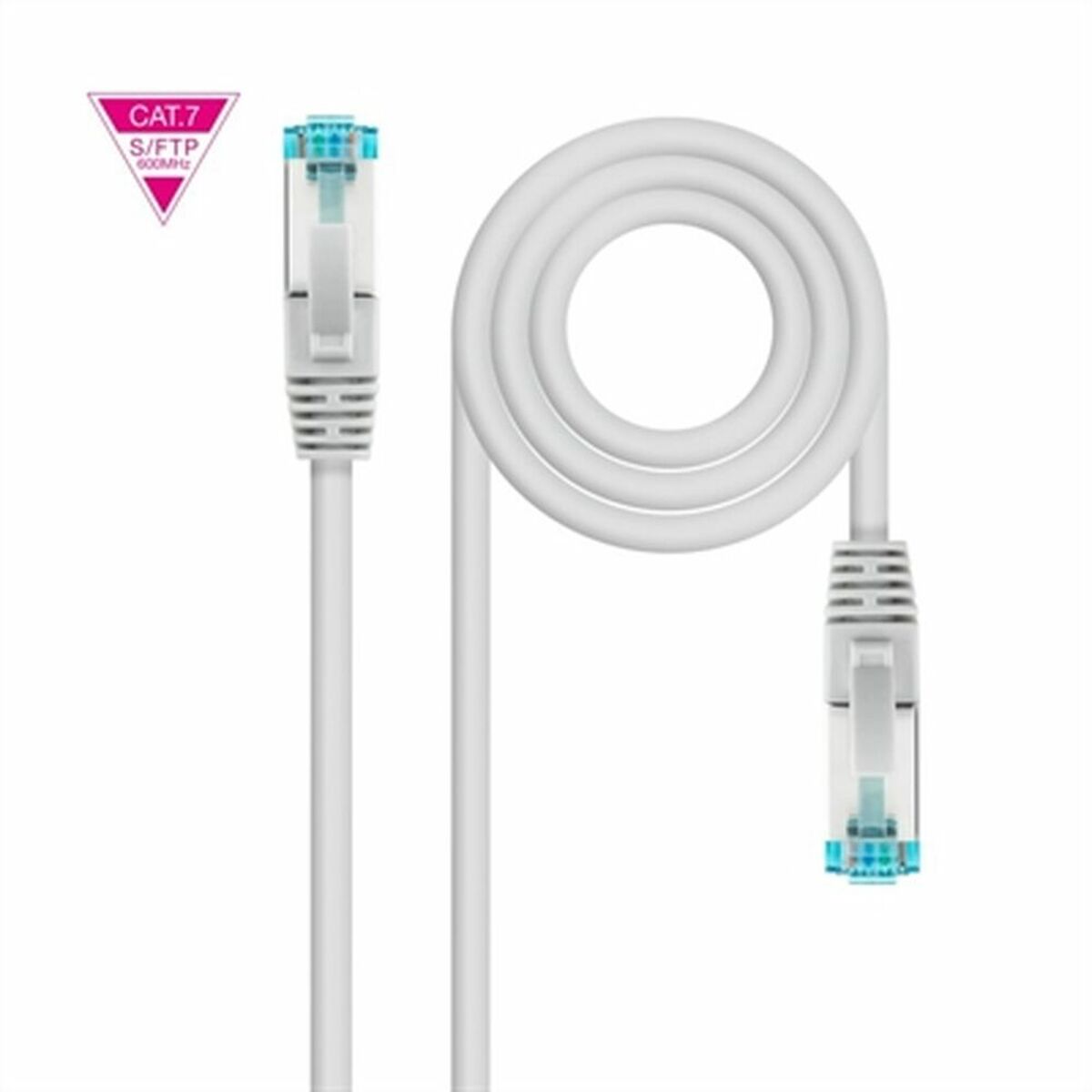 Nätkabel FTP Styv Kategori 7 NANOCABLE 10.20.1707 Grå 7 m