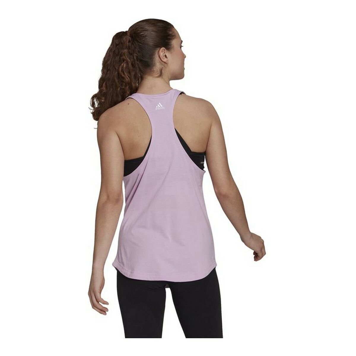 Tanktop, Dam Adidas Essentials Logo Lavendel - 10