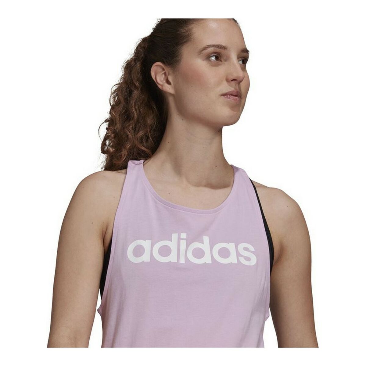 Tanktop, Dam Adidas Essentials Logo Lavendel - 13