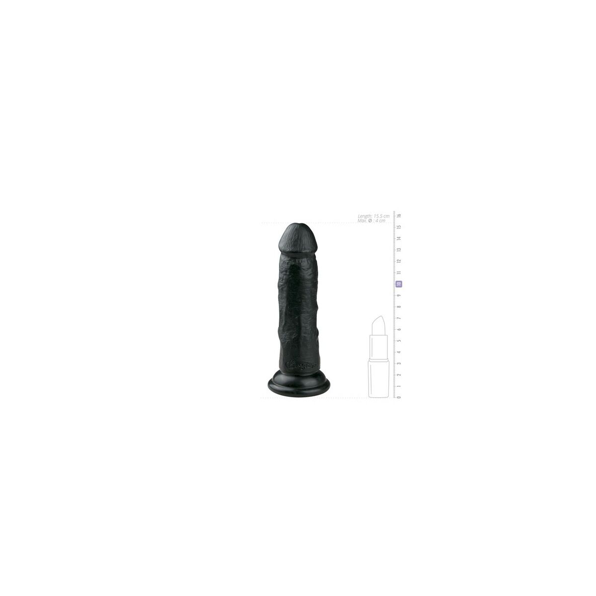 Dildo EasyToys Svart - 2