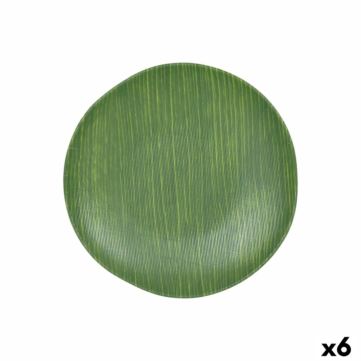 Platt skål Grön Ø 26 cm (6 antal)