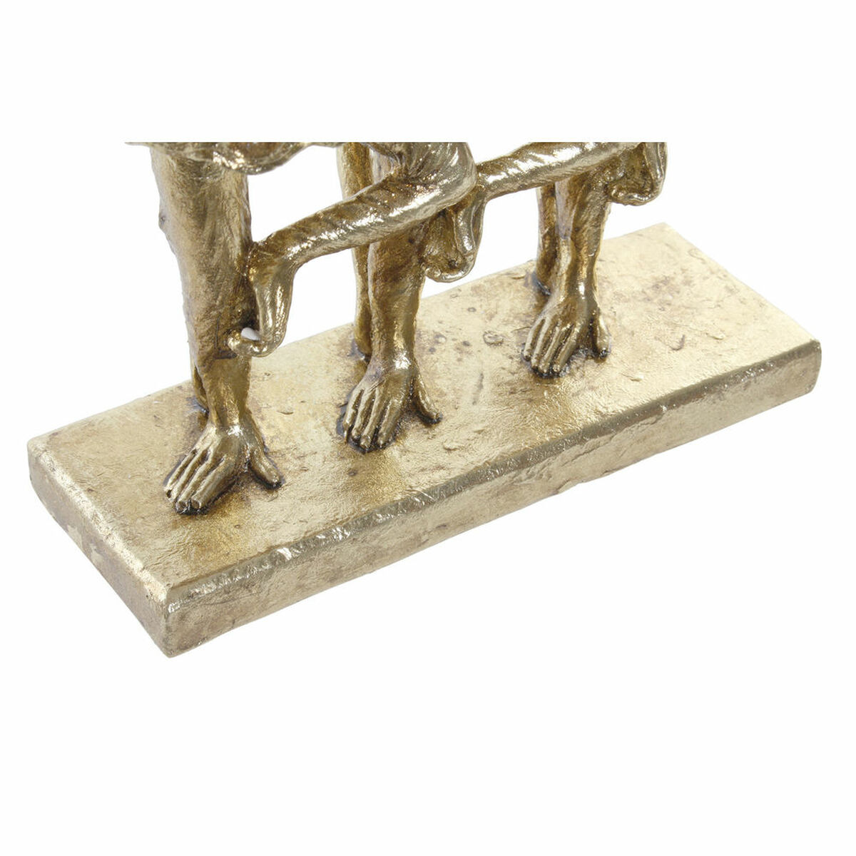 Prydnadsfigur DKD Home Decor FZ-91957 Gyllene Kolonial Apa Overaller 23 x 9,5 x 24 cm - 5