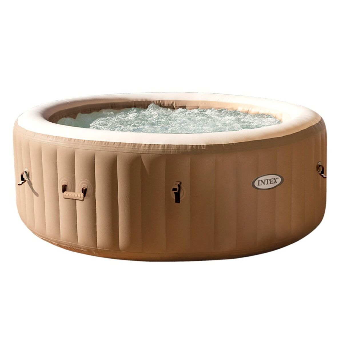 Uppblåsbart spa Intex 196 x 71 x 196 cm Brun 795 L - 2